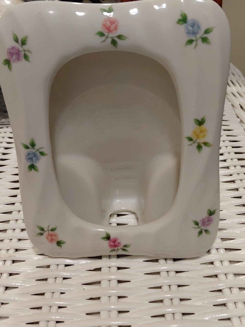 Vintage Lara San Francisco Takahaski Porcelain Roses Picture Frame